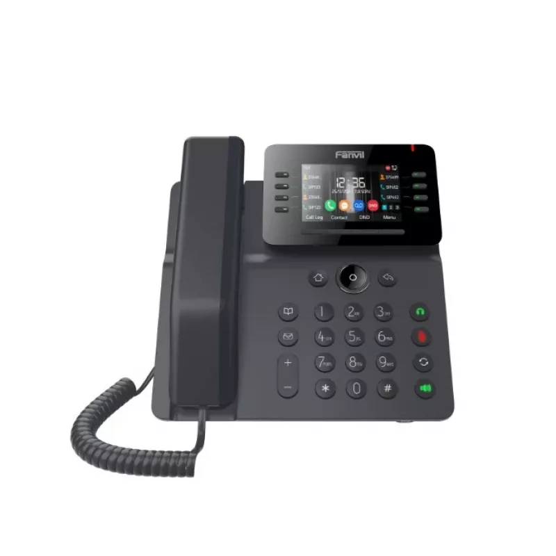 IP telefons Fanvil V64 Melns 12 līnijas LCD Wi-Fi