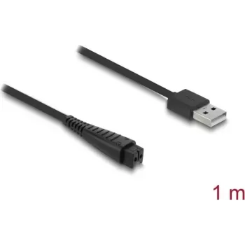 USB lādēšanas kabelis elektriskajiem skuvekļiem DELOCK 4,8 V, saderīgs ar Panasonic ES-LV97, ES-LA63, RE7-51, RE7-59