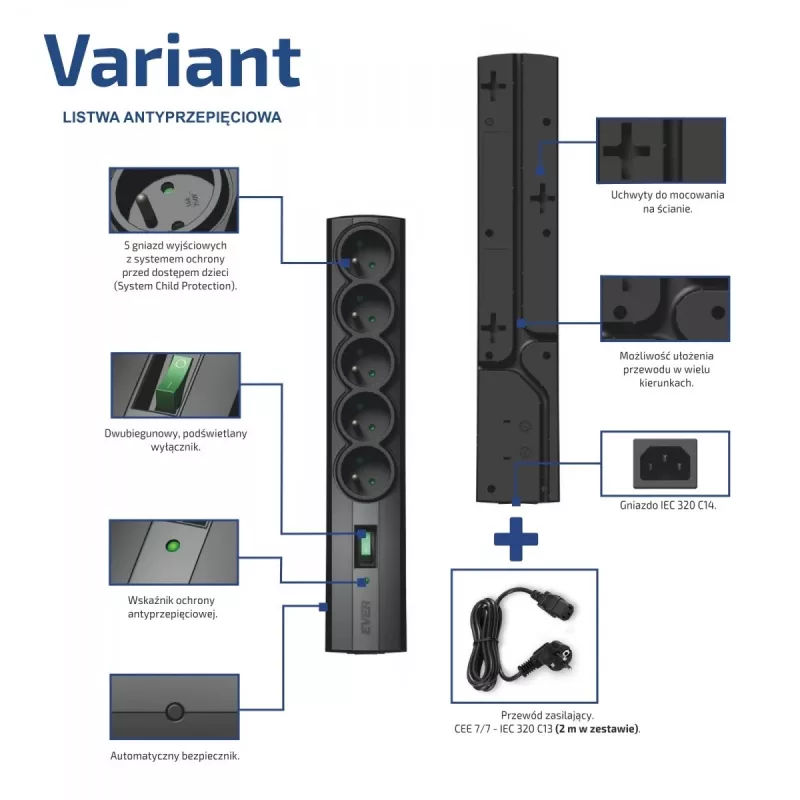 EVER VARIANT Pagarinātājs 2M T/LZ09-VAR020/0410