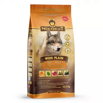Wolfsblut Wide Plain Light sausā barība suņiem, zirga gaļa ar saldajiem kartupeļiem, 12,5 kg
