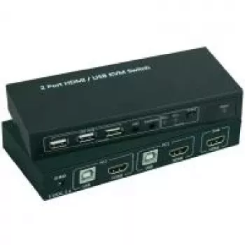 KVM slēdzis SpeaKa professional SP-4330460 — 2 porti HDMI + USB, 1920x1080