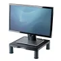 Fellowes datora monitora statīvs ar 3 augstuma regulējumiem - standarta monitora pacēlājs ar kabeļu pārvaldību - ergonomisks regulējams monitora statīvs datoriem - maksimālais svars 27 kg
