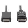 Adaptera kabelis DisplayPort 1.2 ar fiksatoru 4K 60Hz UHD DP/HDMI A M/M melns 2 m