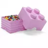 LEGO Storage Brick Room Copenhagen 4, rozā — LEGO glabāšanas ķieģelis 40031738, sakraujams konteiners rotaļlietām un tekstilijām
