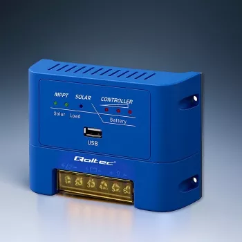 Saules lādētāja regulators QOLTEC MPPT 15A līdzstrāvas sistēmām, modelis 53666