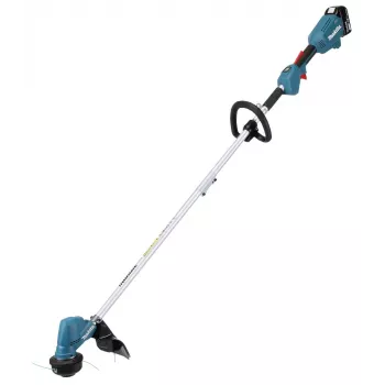Makita DUR192LRT1, zāles trimmeris, J-veida rokturis, 6000 RPM, melns, tirkīzzils, 30 cm, 87,8 dB