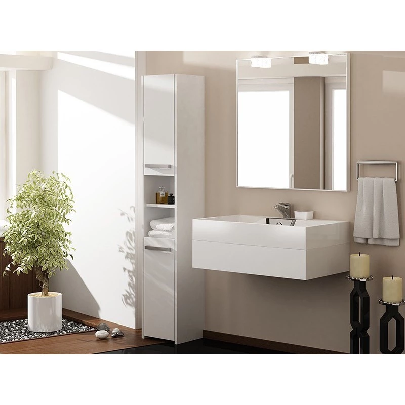 Topeshop S30 balts vannas istabas skapis Balts