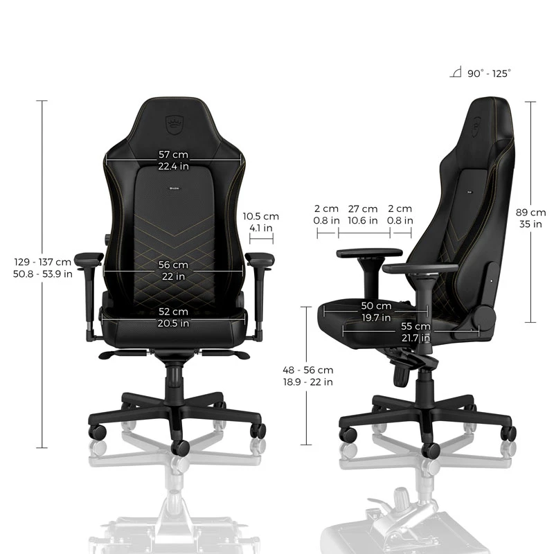 noblechairs HERO spēļu krēsls - Melns/Gold