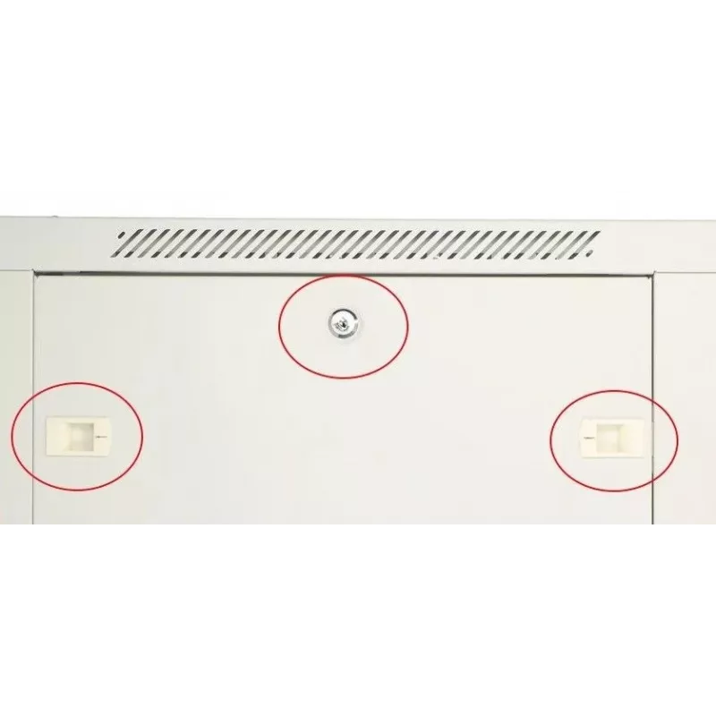 Extralink sienas skapis 12U 600x450 pelēks, metāla durvis