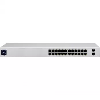 Ubiquiti Networks UniFi USW-24 pārvaldāms L2 Gigabit Ethernet slēdzis (bez PoE), 24 porti, 2 SFP, 1U