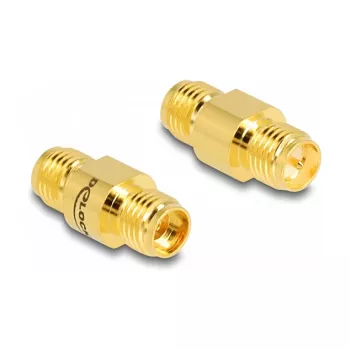 DeLOCK Adapter RP-SMA ligzda uz SMA ligzdu 8mm diametrs 17.1mm platums