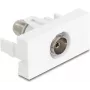 DeLOCK 90844 IEC F kontaktligzda, balta, 75 Ω, vīrišķā