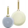 Pannu komplekts GreenPan CC008484-001, alumīnijs, 20 cm + 26 cm, zils/zaļš