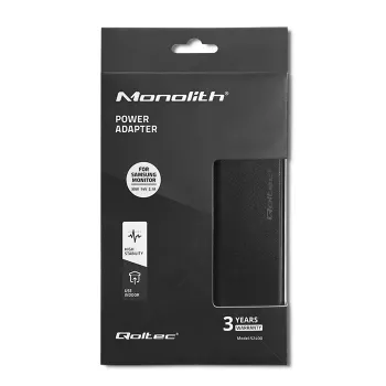 Qoltec 52400 barošanas adapteris/invertors 30 W iekštelpām Melns