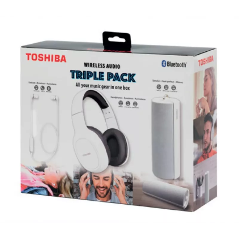 Toshiba Wireless Audio Triple Pack HSP-3P19 Baltā krāsā