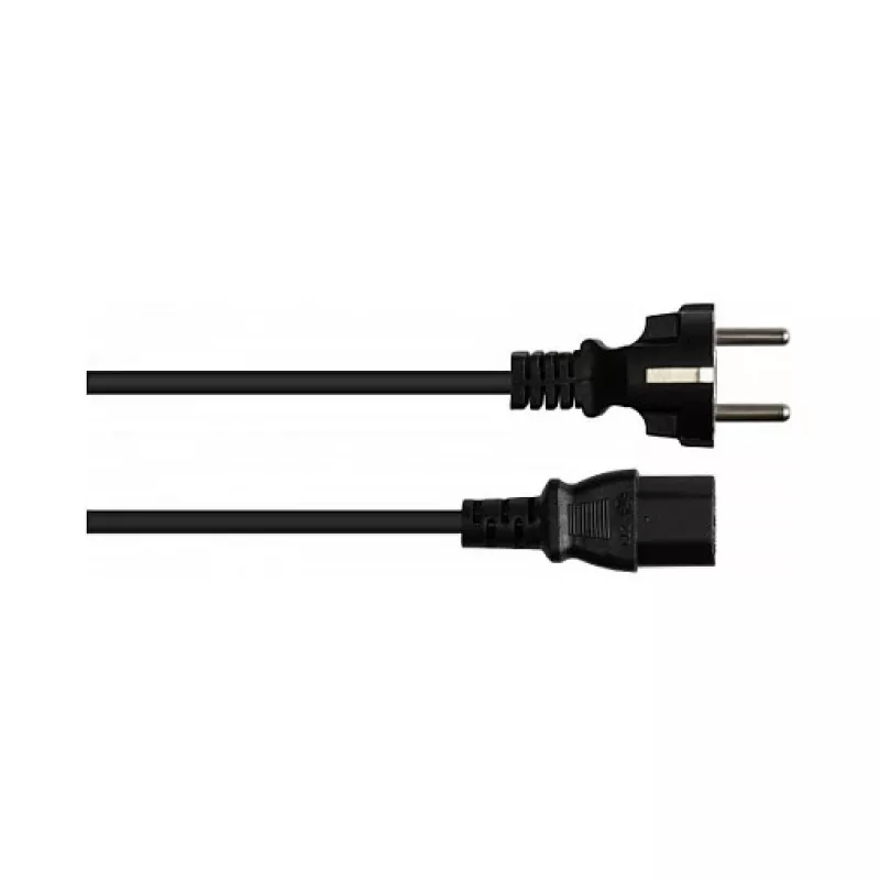 Good Connections iezemēts spraudnis uz C13 melns 3m