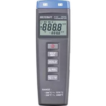 Voltcraft K102 temperatūras mērīšanas instruments, Termometrs -200 - +1370 °C K-Tips (308)