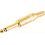 ShiverPeaks 50600-G Mono 6,3 mm ligzda — apzeltīts metāla audio spraudnis