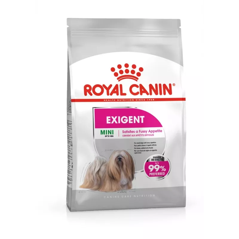 Sausā suņu barība Royal Canin Mini Exigent 1 kg — mazo šķirņu pieaugušiem suņiem