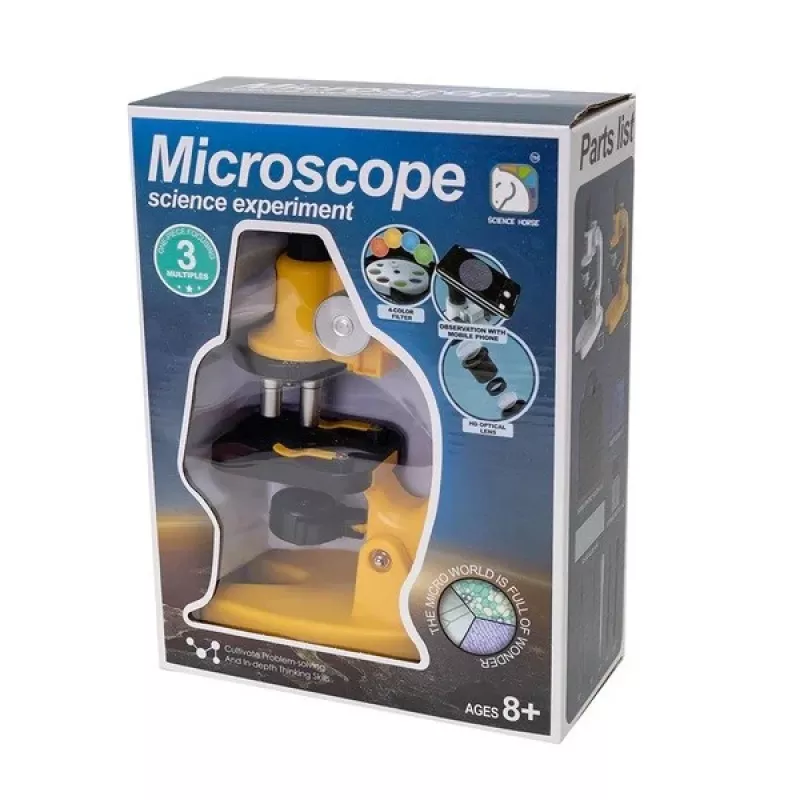 Mikroskops Ascato 124582, 40× palielinājums, LED apgaismojums, izglītības laboratorijas mikroskops