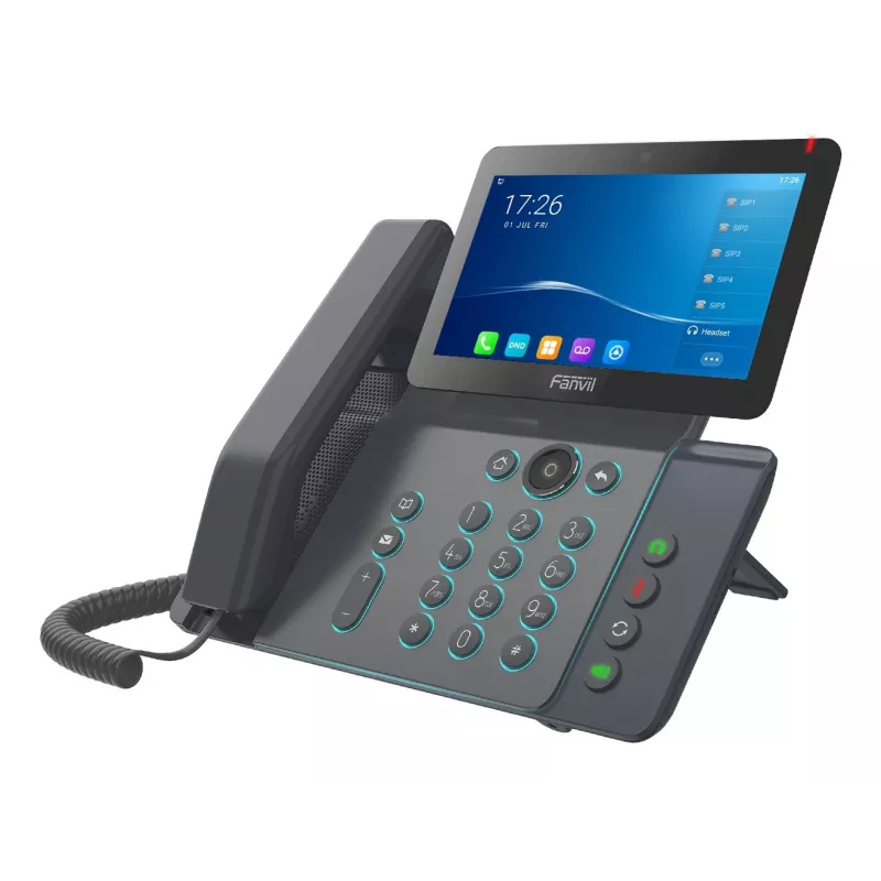 Fanvil V67 IP video telefons, melns, 20 līnijas, LCD, Wi-Fi