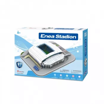 3D Puzle cubicfun Lech Poznan Stadions – montāžas komplekts, kartona detaļas, modelis 306-20257