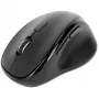 Manhattan ergonomiskā bezvadu pele, labā roka, regulējama 800/1200/1600 dpi, 2,4 GHz (līdz 10 m), sešas pogas ar ritināšanas ritenīti, kombinēts USB-A un USB-C uztvērējs, melna, AA baterija (iekļauta), trīs gadu garantija