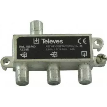 Sadalītājs Televes AZ28D 2-virzienu 5–1218 MHz, ievietošanas zudums 8 dB