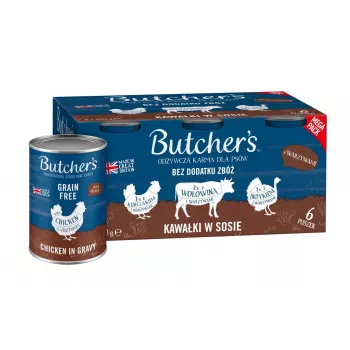 BUTCHER'S Original Mega iepakojums ar dārzeņiem mērcē - mitrā suņu barība - 6 x 400g