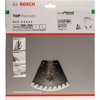 Zāģa asmens riņķveida kokam, Ø 216mm, 48Z (urbums 30mm, kapp- un slīpzāģiem)