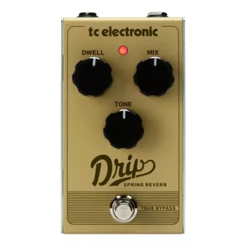 Gitaras efekta pedālis TC Electronic Drip Spring Reverb — kompakts dizains, true bypass