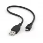 Gembird USB 2.0 A uz Mini-USB M kabelis 0.3m pelēks