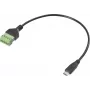 Renkforce USB-C adaptera kabelis [1x spraudnis - 1x skrūvju savienojums] RF-6443952 30 cm