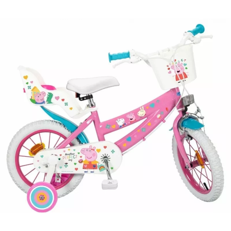 Bērnu velosipēds 14 Peppa Pig rozā 1495 TOIMSA