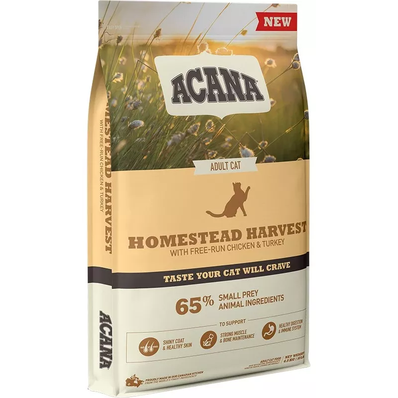 ACANA Homestead Harvest - sausā barība kaķiem - 4,5 kg