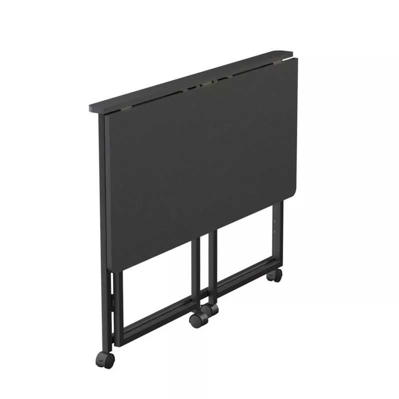Saliekamais galds Maclean MC-1250 B, melns, mobilais, 100x50 cm, max. 50 kg