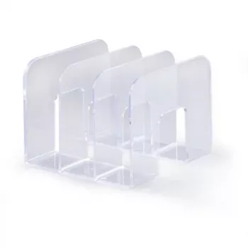 Durable 1701395400 galda kārtotājs, caurspīdīgs, 3 nodalījumi