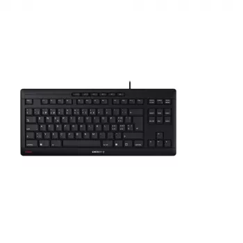 CHERRY STREAM TKL tastatūra USB QWERTZ Šveices melna