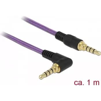 Audio kabelis DeLOCK 85611 1m 3.5mm violets