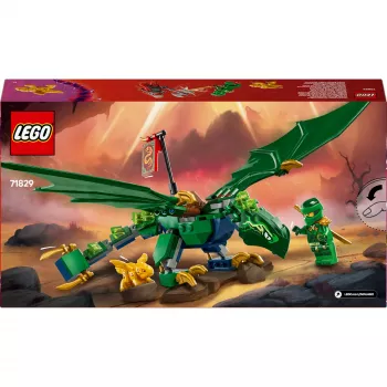 Konstruktoru komplekts LEGO NINJAGO 71829 Lloyda zaļais meža pūķis, 128 gabali, 2 minifigūras, vecumam no 6 gadiem