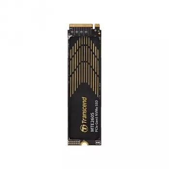 Iekšējais M.2 SSD Transcend MTE260S 1 TB — PCIe 5.0 NVMe, 14 000 MB/s lasīšana, 9 800 MB/s rakstīšana