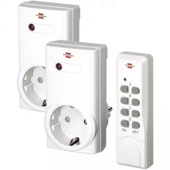 Brennenstuhl 1507150 - Bezvadu signāla pagarinātājs - 433,92 MHz - Iekštelpām - Balts - IP20 - 150 mm