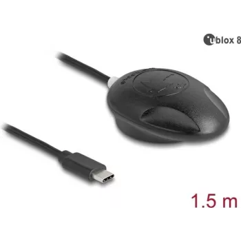 GNSS uztvērējs Navilock NL-802UC EVA-M8Q — USB Type-C 2.0, 1,5 m kabelis