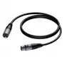 PROCAB XLR vīrietis-XLR sieviete 1M kabelis