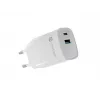 Vadu mobilās ierīces lādētājs NATEC NUC-2140, 30W, USB-C PD 3.0 + USB-A, Samsung AFC, Balts