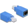 Dzimuma pārveidotājs kabelim DeLOCK 64803 RJ45 Zils