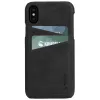 Krusell Sunne 2 Card Cover ādas maciņš iPhone XS Max melns