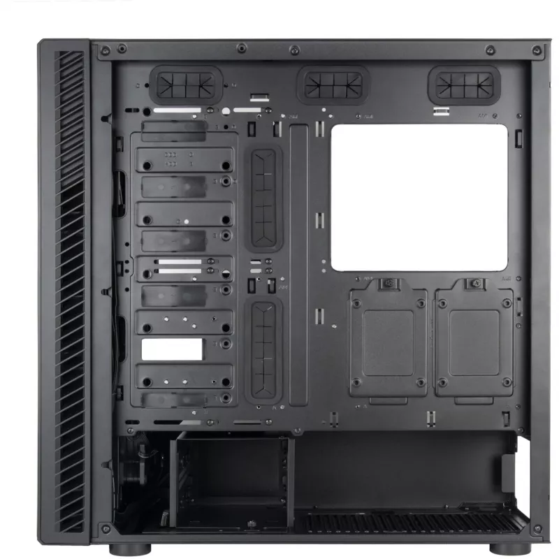 SilverStone SETA Q1 Midi Tower datora korpuss, melnā krāsā