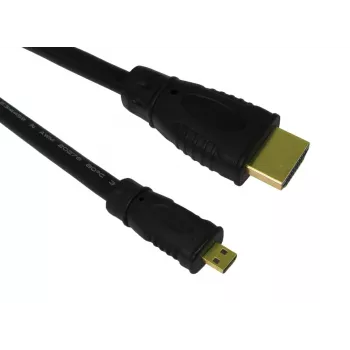 HDMI kabelis SBOX HDMI-MICRO/R 1.4 2 m — micro HDMI uz HDMI, versija 1.4, 2 metru garums
