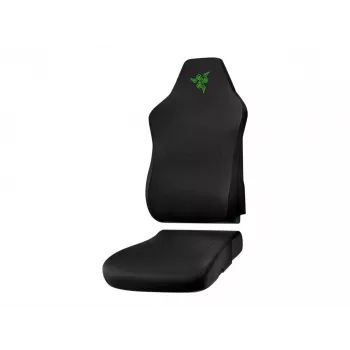 Razer Gaming Chair Sleeves RC81-04430100-R3M1 — melns ar zaļiem akcentiem, nomaiņas auduma pārvalki